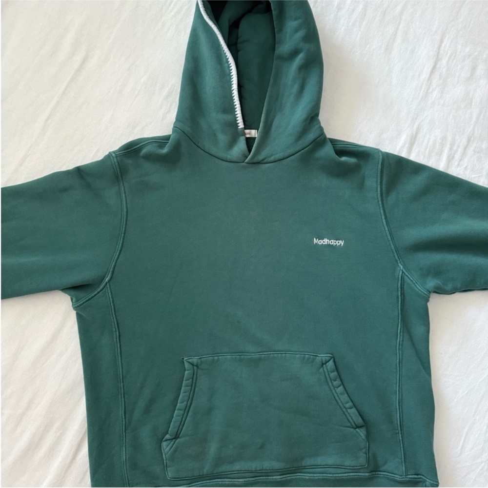 Turquoise MadHappy hoodie worn once